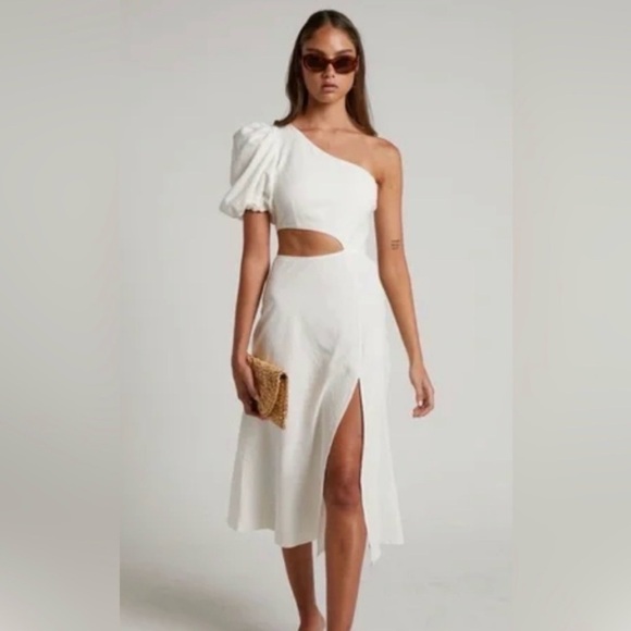 Showpo. Dresses & Skirts - ShowPo Marcia One Shoulder Midi Dress